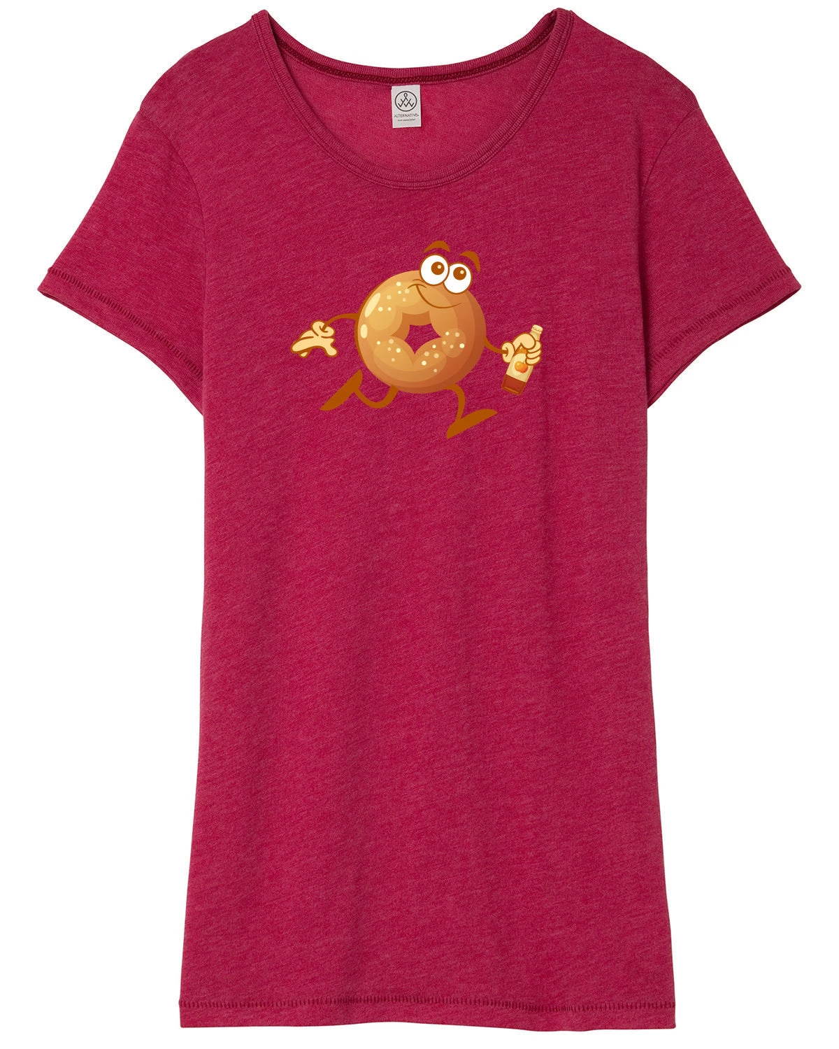 Women's Running Cider Donut Tee 4 Women's Running Cider Donut Tee - Image 2