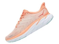 HOKA Women's Clifton 8 - Cantaloupe/Silver Peony (1119394-CSPY) -Sports Products Sale Store 1119394 CSPY 4