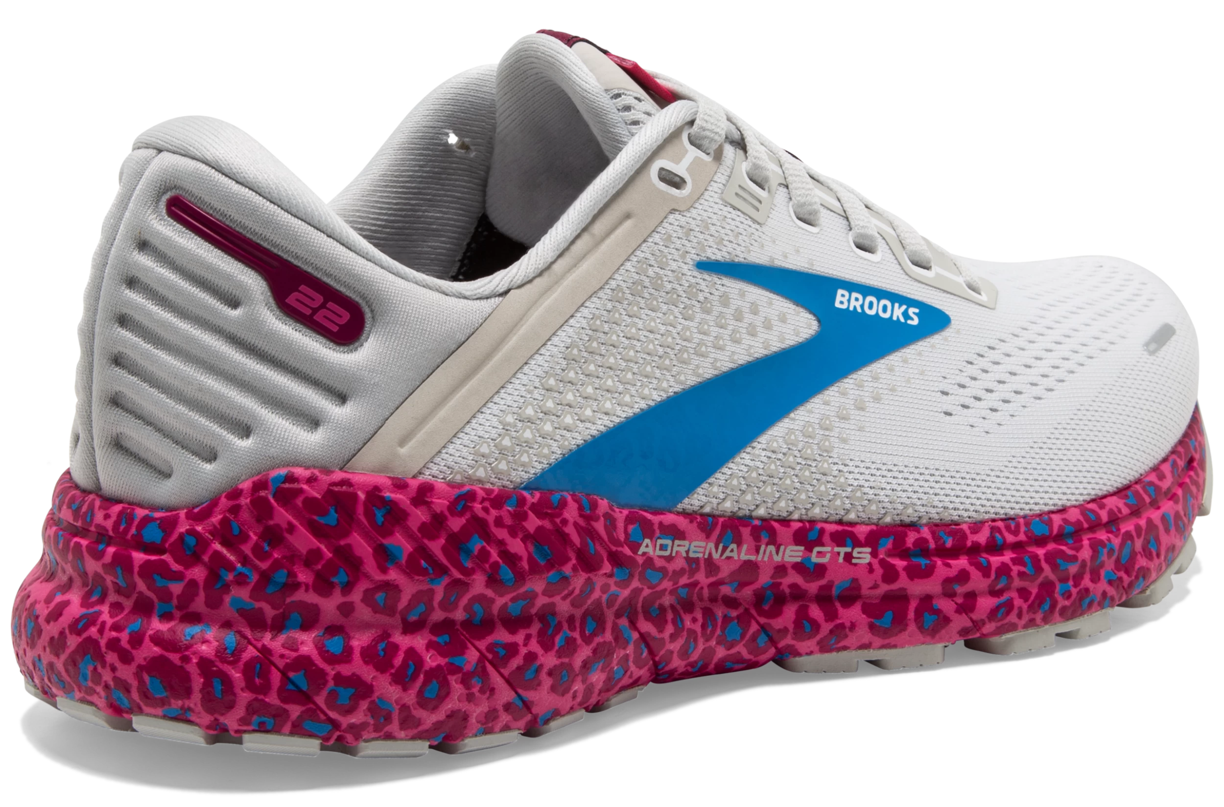Brooks Women's Adrenaline GTS 22 - White/Oyster/Brilliant (1203531B160) 5 Brooks Women's Adrenaline GTS 22 - White/Oyster/Brilliant (1203531B160) - Image 3