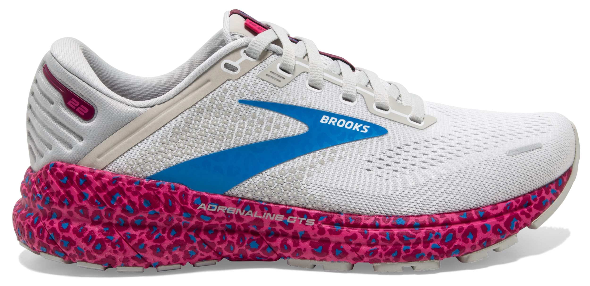 Brooks Women's Adrenaline GTS 22 - White/Oyster/Brilliant (1203531B160) 3 Brooks Women's Adrenaline GTS 22 - White/Oyster/Brilliant (1203531B160)
