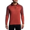 Brooks Men's Notch Thermal Hoodie - Copper/Heather Dark Copper (211402682)