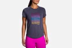 Brooks Women's Distance Graphic Short Sleeve (221469) 18 Brooks Women's Distance Graphic Short Sleeve (221469) -Sports Products Sale Store 221469 459 MF Distance Graphic Short Sleeve
