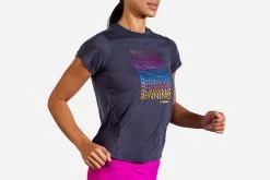 Brooks Women's Distance Graphic Short Sleeve (221469) 19 Brooks Women's Distance Graphic Short Sleeve (221469) -Sports Products Sale Store 221469 459 MV Distance Graphic Short Sleeve