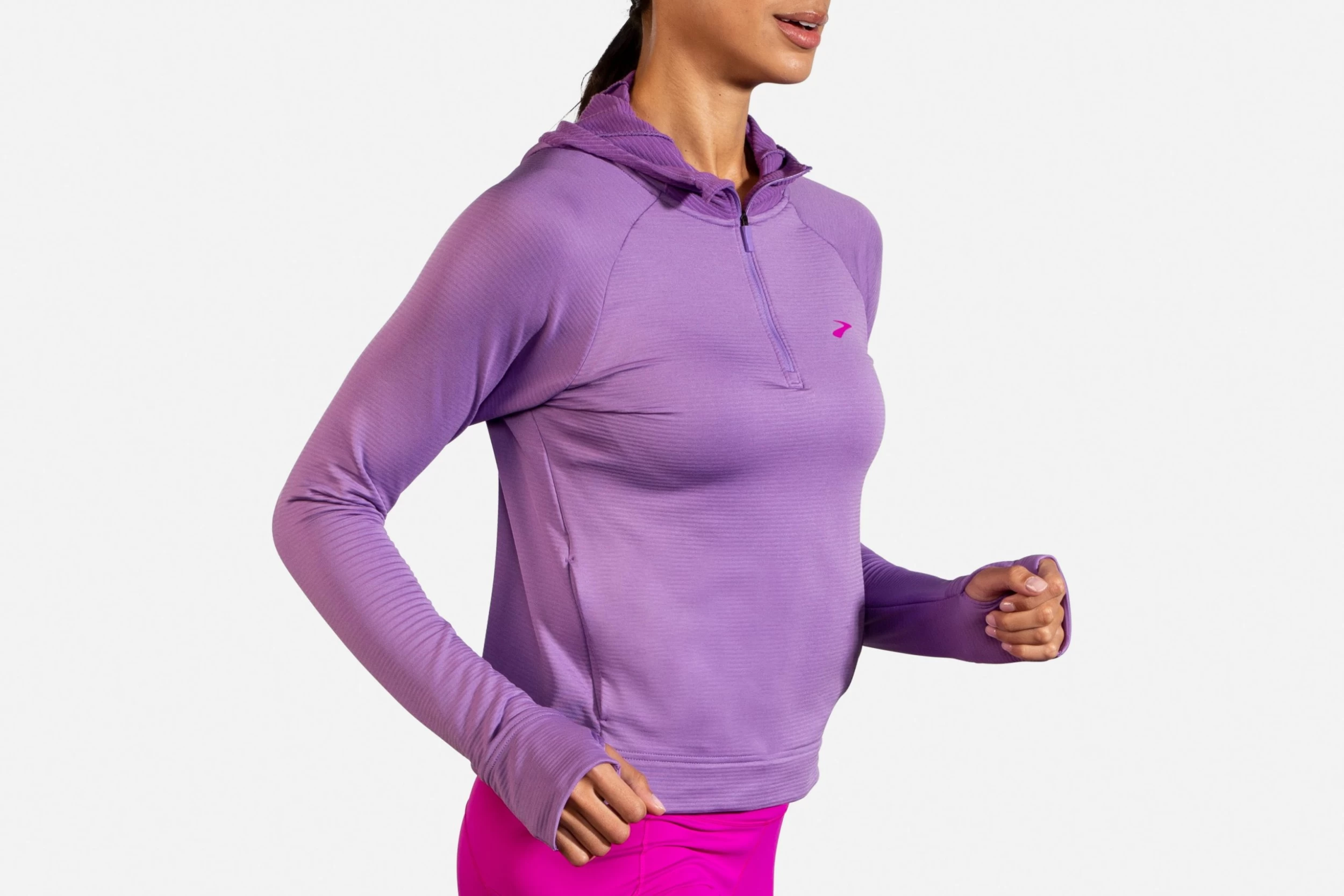 Brooks Women's Notch Thermal Hoodie (221502) 12 Brooks Women's Notch Thermal Hoodie (221502) - Image 10