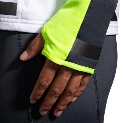 Brooks Women's Run Visible Thermal Hoodie - White/Asphalt/Nightlife (221559134) -Sports Products Sale Store 221559 134 D3 Run Visible Thermal Hoodie