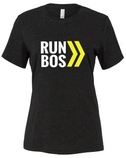 Women's RUN BOS Relaxed Triblend Short Sleeve Tee (TS-RUNBOS-6413)