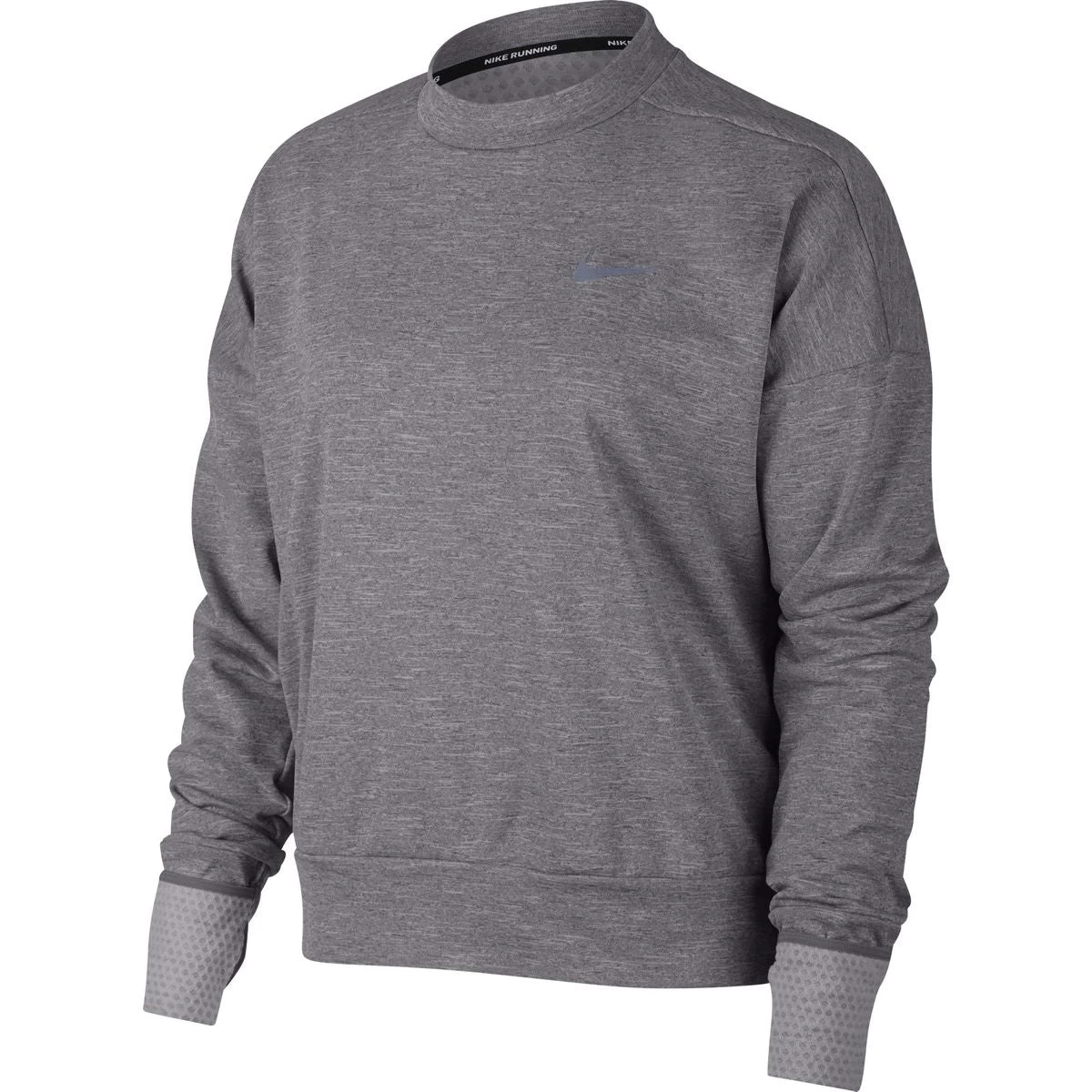 Nike Women's Therma Sphere Element Crew Long Sleeve - Gunsmoke/Heather (928946-036) 3 Nike Women's Therma Sphere Element Crew Long Sleeve - Gunsmoke/Heather (928946-036)