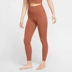 Nike Women's Yoga Luxe 7/8 Tights - Red Bark/Terra Blush (CJ4203-275)