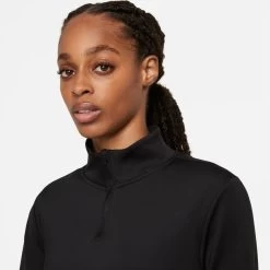 Nike Women's Therma-Fit One Long-Sleeve 1/2 Zip Top (Plus Sizes) - Black (DN2239-010) -Sports Products Sale Store DN2239 010 PHSYM001 JPG HEI 875 WID 875