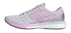 Adidas Women's Adizero Boston 9 - Dash Grey/Footwear White/Clear Lilac (FW2213) -Sports Products Sale Store FW2213 FTW photo side medial center transparent