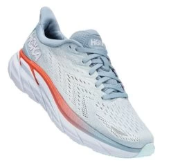 HOKA Women's Clifton 8 Wide (D) -Sports Products Sale Store HOKAWomensClifton8Wide BlueFogPleinAir 2