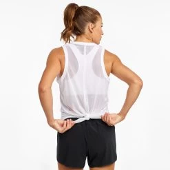 Saucony Women's Rerun Tank -Sports Products Sale Store SAW800335 WH 3 1