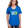 Women's RUN BOS Performance Short Sleeve Tee (TS-RUNBOS-CE111W) -Sports Products Sale Store ce111w 3s z