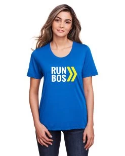 Women's RUN BOS Performance Short Sleeve Tee (TS-RUNBOS-CE111W)