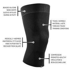 CEP Mid Support Knee Sleeve -Sports Products Sale Store cep mid knee sleeve black 3