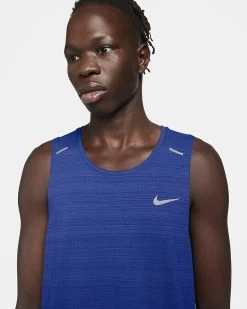 Nike Men's Dri-FIT Miler Tank - Game Royal (CU5982-480) -Sports Products Sale Store dri fit miler mens running tank hnP2xX 2