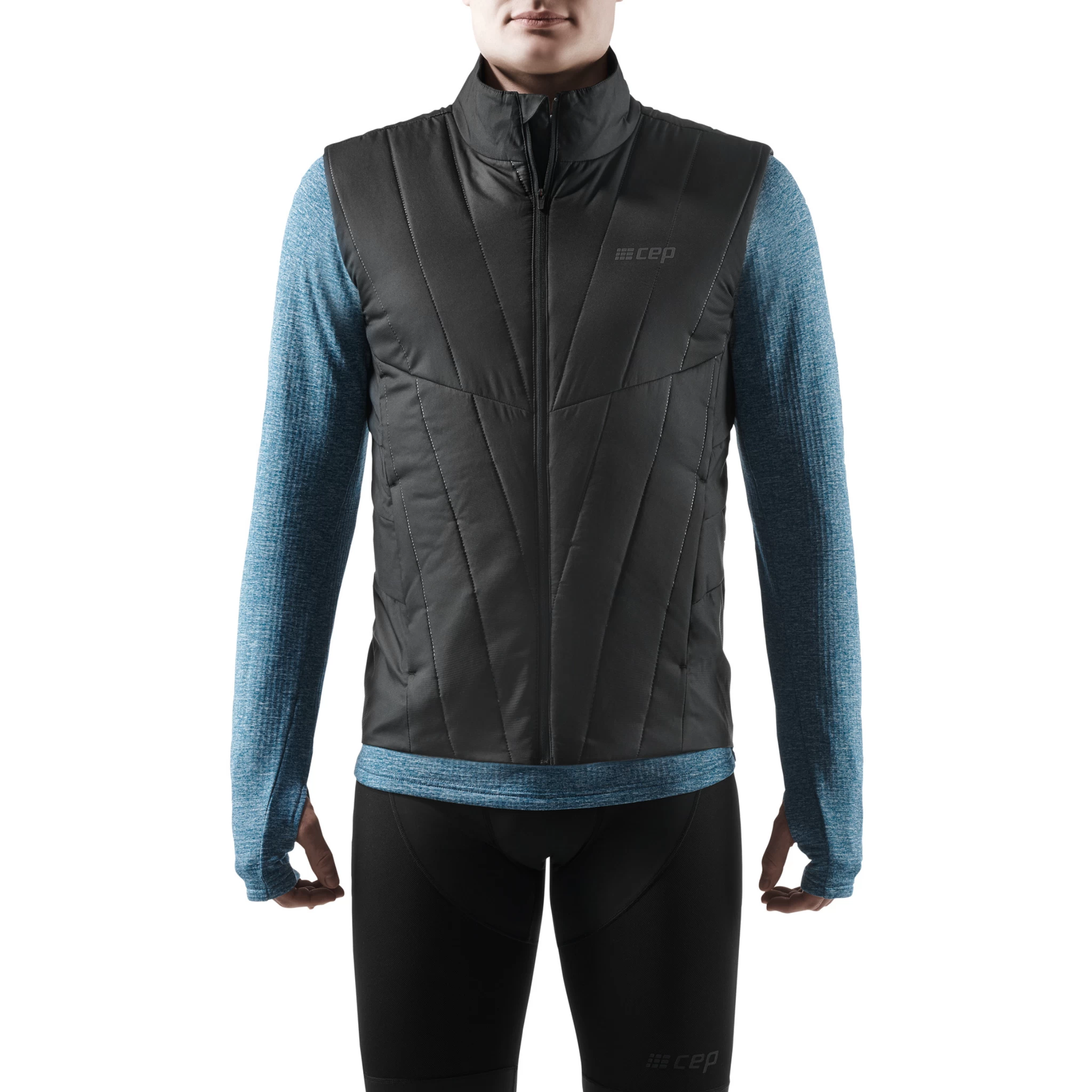 CEP Men's Winter Run Vest - Black (W0165R) 3 CEP Men's Winter Run Vest - Black (W0165R)